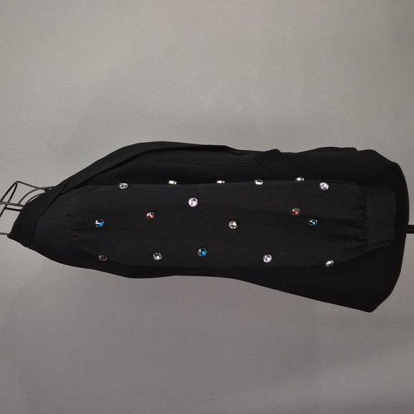 Cinq A Sept Embellished Black Women's Blazer - Picture 6 of 10